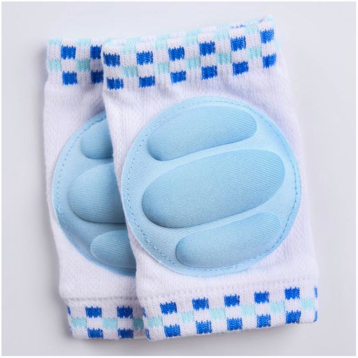 Наколенники детские для ползания, цвет голубой, от 6 мес. артикул анонс 4405112