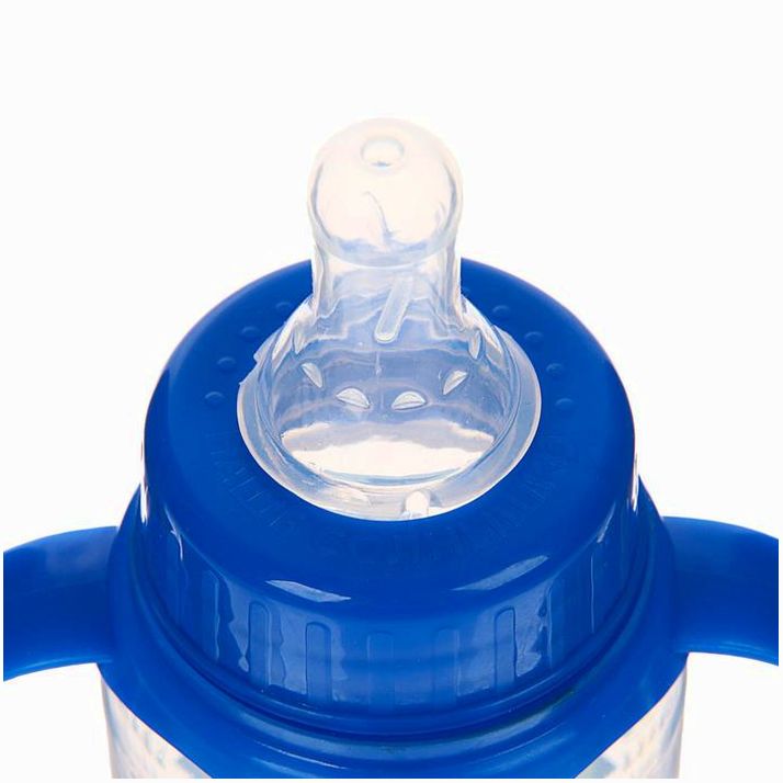 Картинка Набор «Моя первая бутылочка»: бутылочки 150 и 250 мл, прямые, от 0 мес., цвет синий (№3654415) от магазина Мир детей Товары для Новорожденных