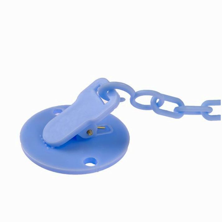 Картинка Держатель для соски - пустышки  «Джентльмен», на цепочке, цвет голубой (№2357246) от магазина Мир детей Товары для Новорожденных