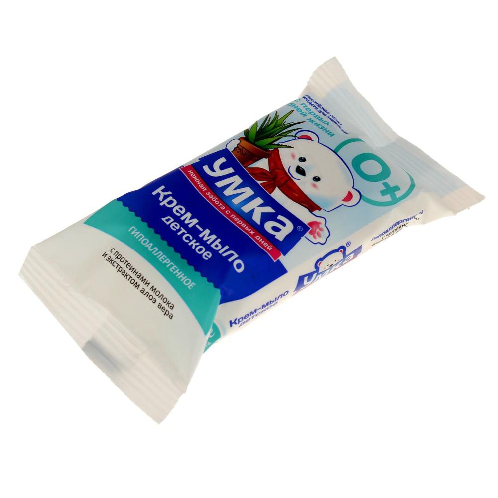 № 911711 Крем-мыло детское с протеинами молока и экстрактом алоэ вера УМКА  80 гр
