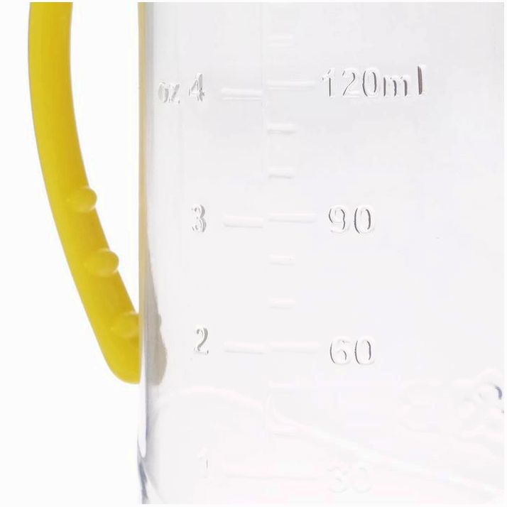 Картинка Бутылочка для кормления детская классическая, с ручками, 150 мл, от 0 мес., цвет жёлтый МИКС (№2969785) от магазина Мир детей Товары для Новорожденных