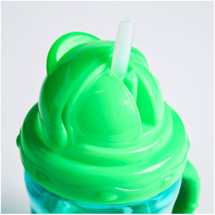 Картинка Поильник с силиконовой трубочкой, 200 мл., с ручками, цвет МИКС (№4611378) от магазина Мир детей Товары для Новорожденных