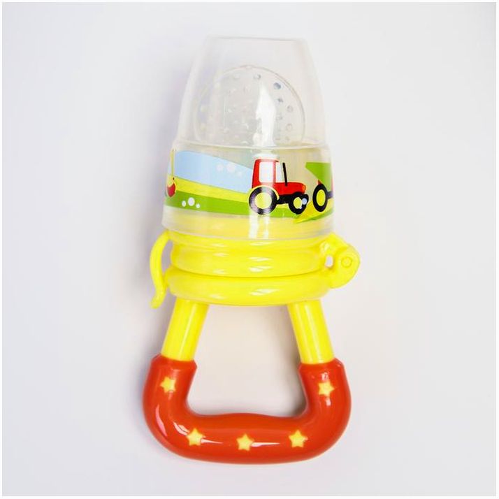 Ниблер «Наше сокровище», с силиконовой сеточкой, цвет жёлтый/оранжевый артикул анонс 2357262