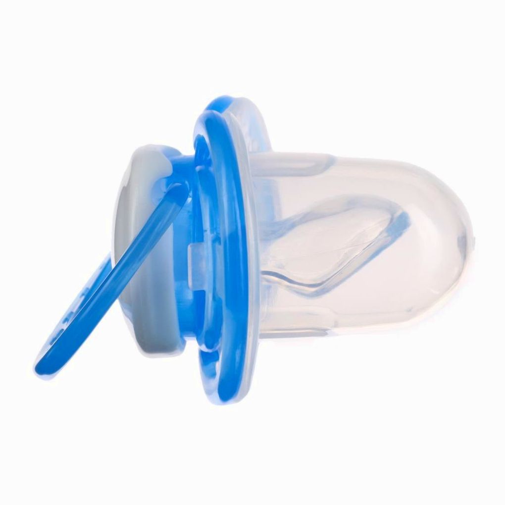 Картинка Соска- пустышка ортодотническая, с колпачком, +12 мес., голубой (№10095574) от магазина Мир детей Товары для Новорожденных