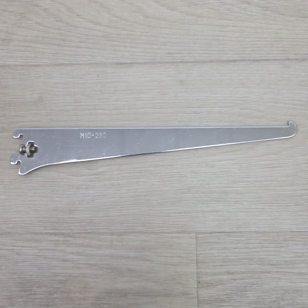 Крючок (кронштейн) полкодержатель система вертикал (длина 25 см) артикул анонс м10-250