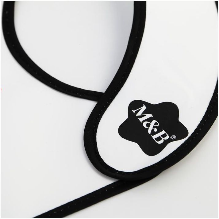 № 5470187 Нагрудник для кормления «Я люблю есть» непромокаемый на липучке, с карманом