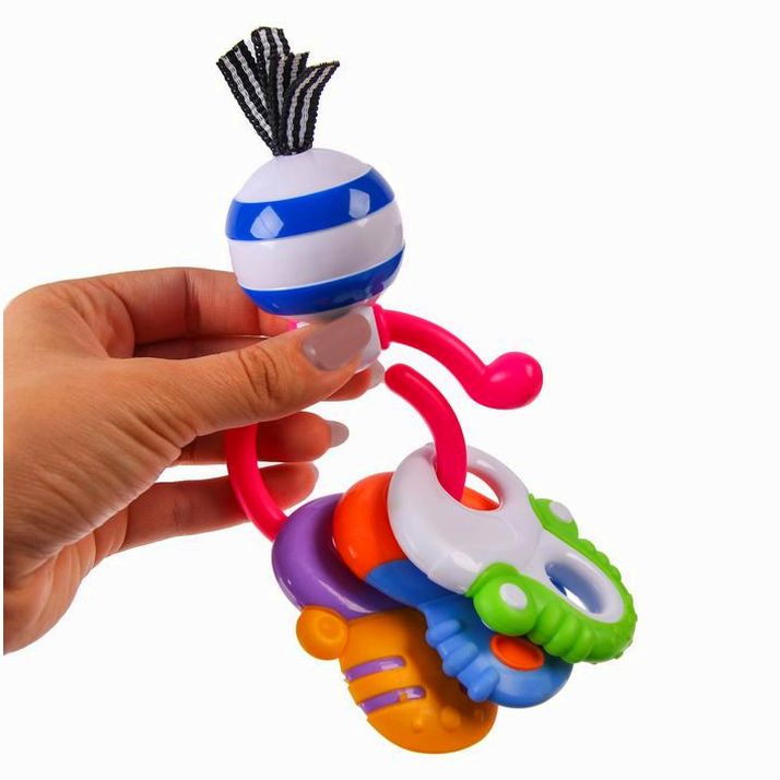 Картинка Погремушка «Ключики», с эластичными элементами, Крошка (№627324) от магазина Мир детей Товары для Новорожденных