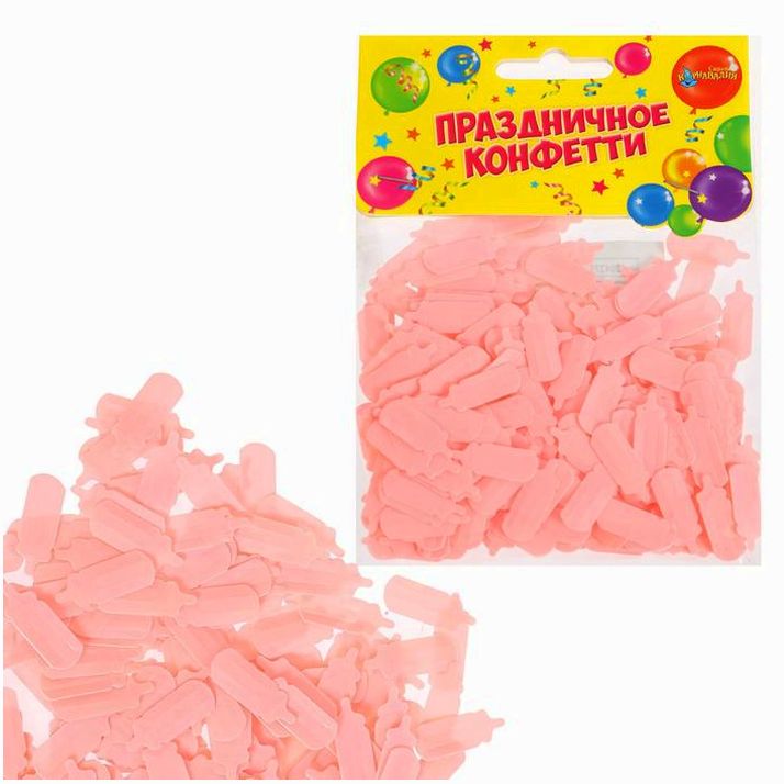 Конфетти «Соска», 14 г, цвет розовый артикул анонс 1204275