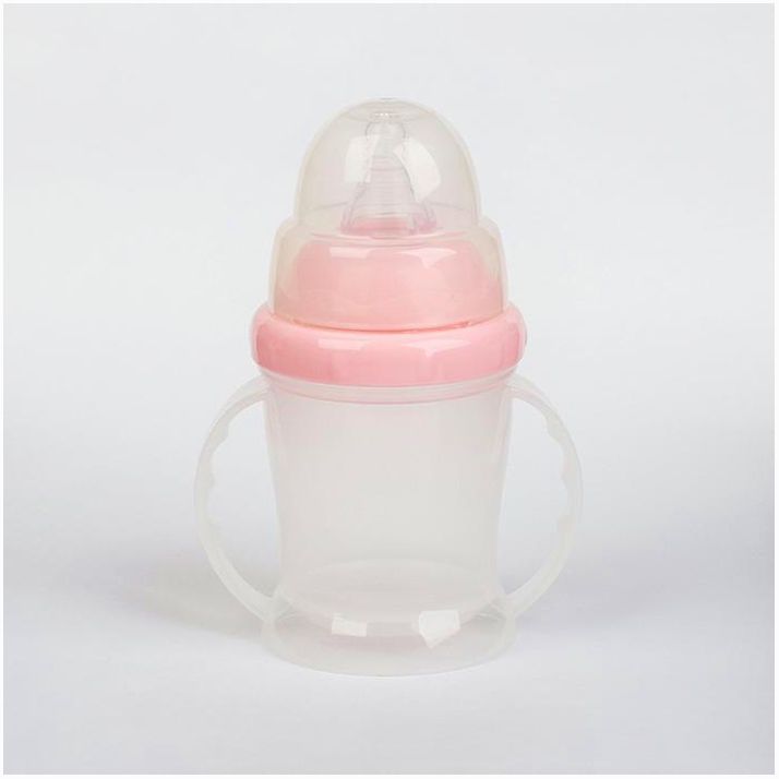 Картинка Бутылочка - поильник для кормления, с ручками, 160 мл, от 0 мес., цвета МИКС (№2315064) от магазина Мир детей Товары для Новорожденных