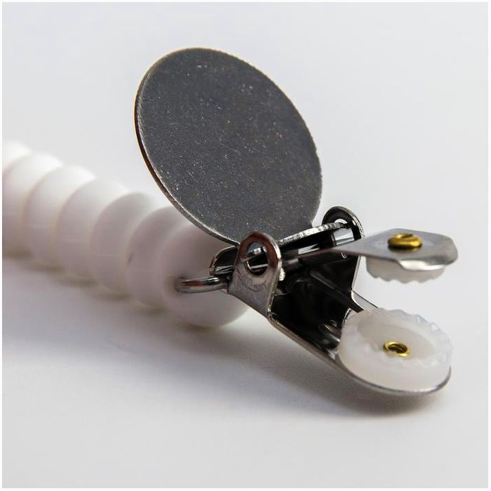 Картинка Держатель для соски - пустышки «Кольца», силиконовый, цвет белый (№5421480) от магазина Мир детей Товары для Новорожденных