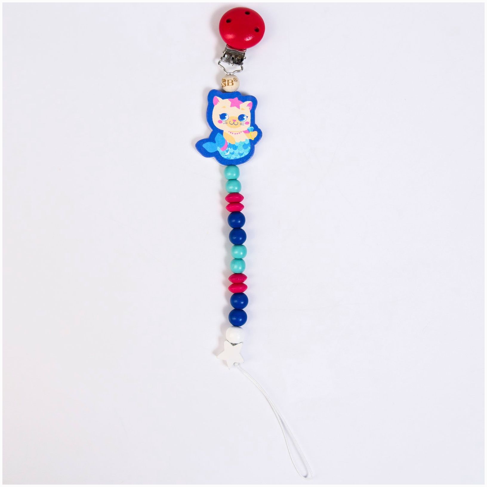 № 4758502 Держатель - игрушка для соски - пустышки «ТРЕНД. Малышки» из дерева, виды МИКС