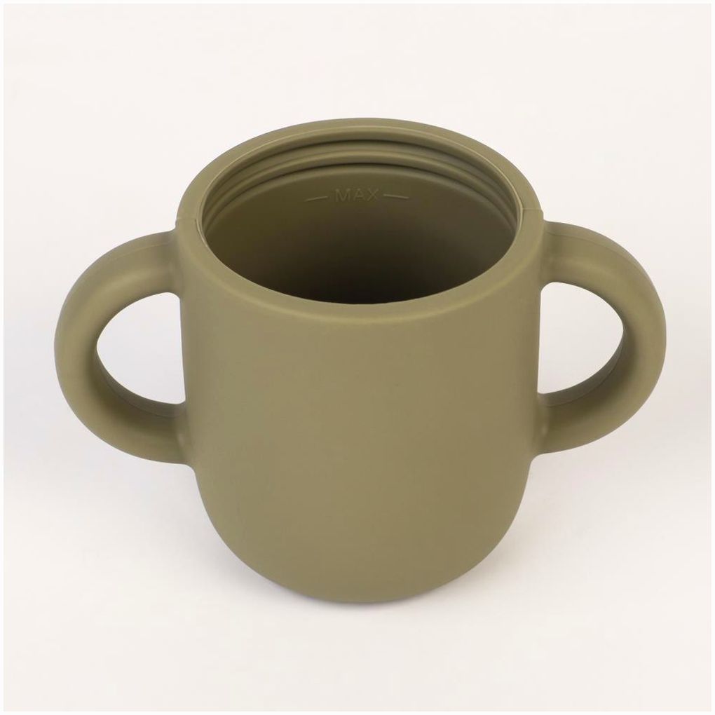 Картинка Поильник детский силиконовый Little world Mum&baby, крышка, трубочка, зеленый, 200мл (№10101223) от магазина Мир детей Товары для Новорожденных