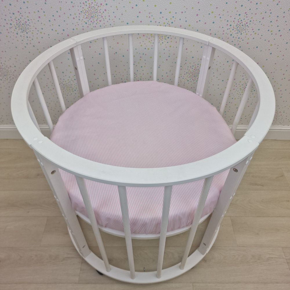 Простыня на резинке на круглую кровать (бязь) артикул анонс 255_27