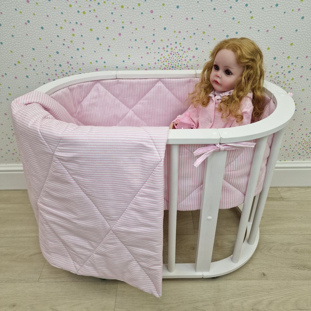 Пеленка для новорожденного с кружевами (бязь) артикул анонс КуклКПБ5_07