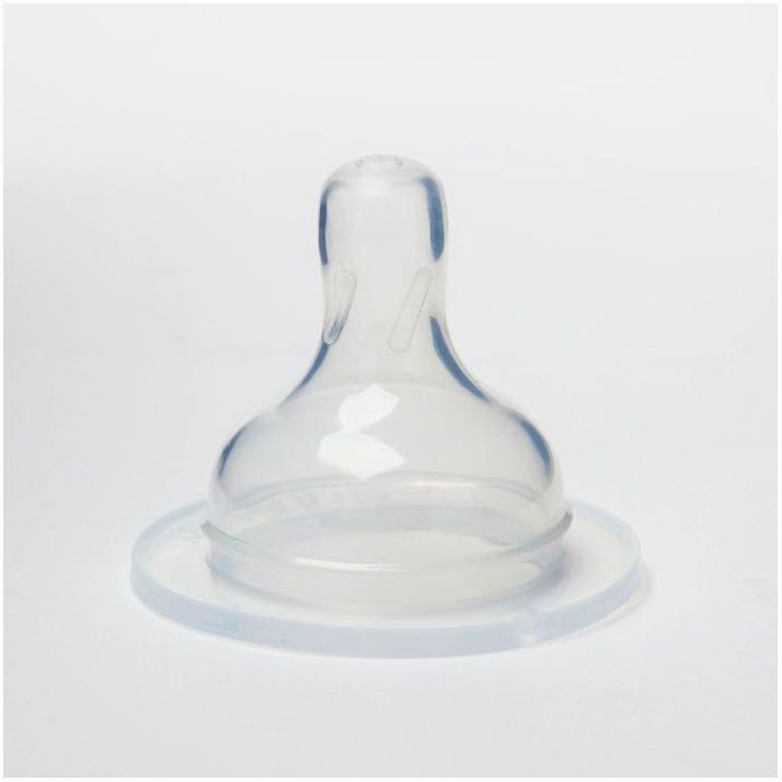 Соска силиконовая на бутылочку, широкое горло, от 6 мес., быстрый поток артикул анонс 2593740