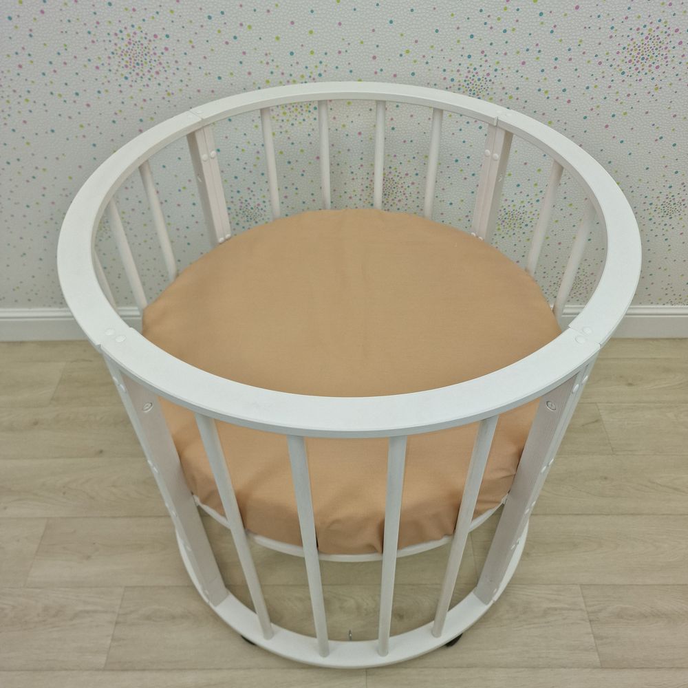 Простыня на резинке на круглую кровать (бязь) артикул анонс 255_47