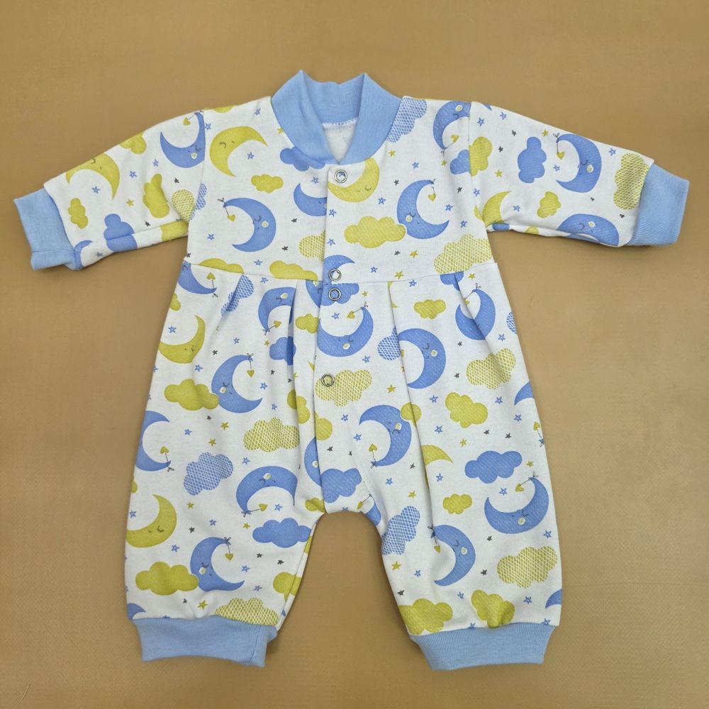 Комбинезон №1 (футер, кнопки спереди, открытые ручки и ножки) артикул анонс 0305-56МД