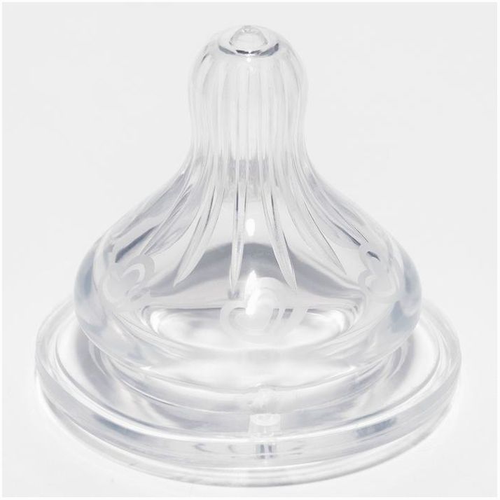 № 7129451 Соска силиконовая на бутылочку, антиколиковая., от 3 мес., широкое горло, средний поток