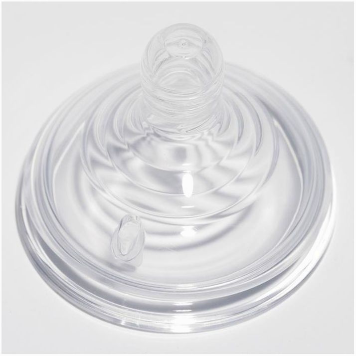 № 7127811 Соска для бутылочки, +0мес., медленный поток, широкое горло 60мм.