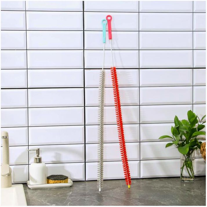 № 3092738 Ёрш чистящий гибкий Доляна, 72?4 см, цвет МИКС