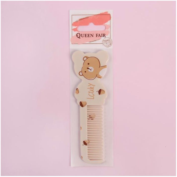 Картинка Расчёска фигурная «Детское счастье», 13 ? 4 см, рисунок МИКС (№4762147) от магазина Мир детей Товары для Новорожденных