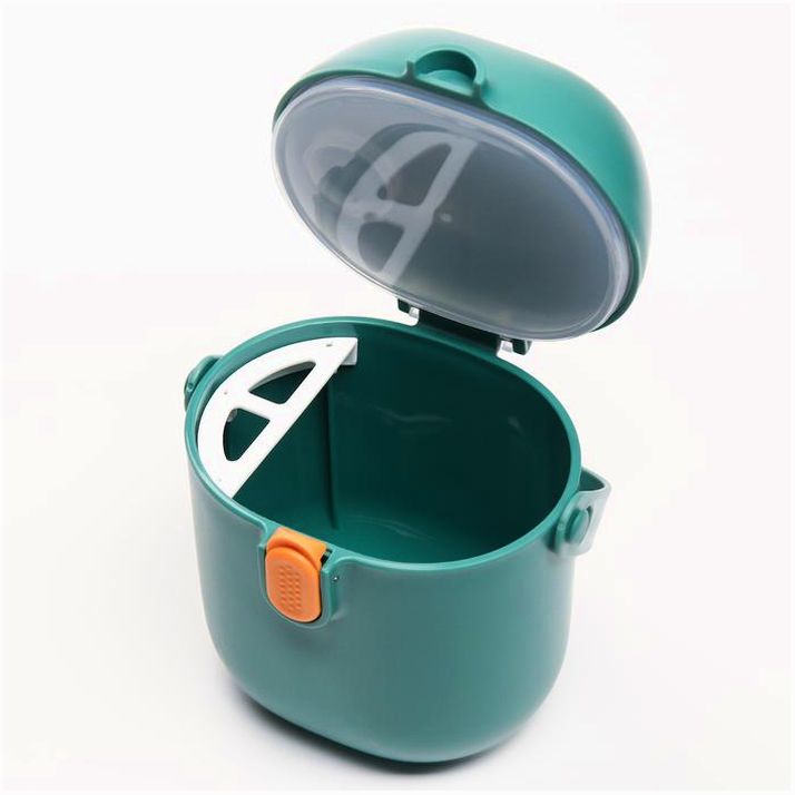 Картинка Контейнер для хранения детского питания, с ложкой 450 мл, цвет зеленый (№7550789) от магазина Мир детей Товары для Новорожденных