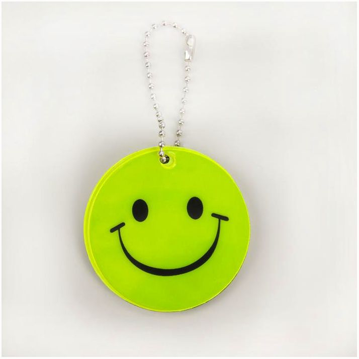 Светоотражающий элемент «Смайлик», двусторонний, d = 5,3 см, цвет жёлтый артикул анонс 3566298