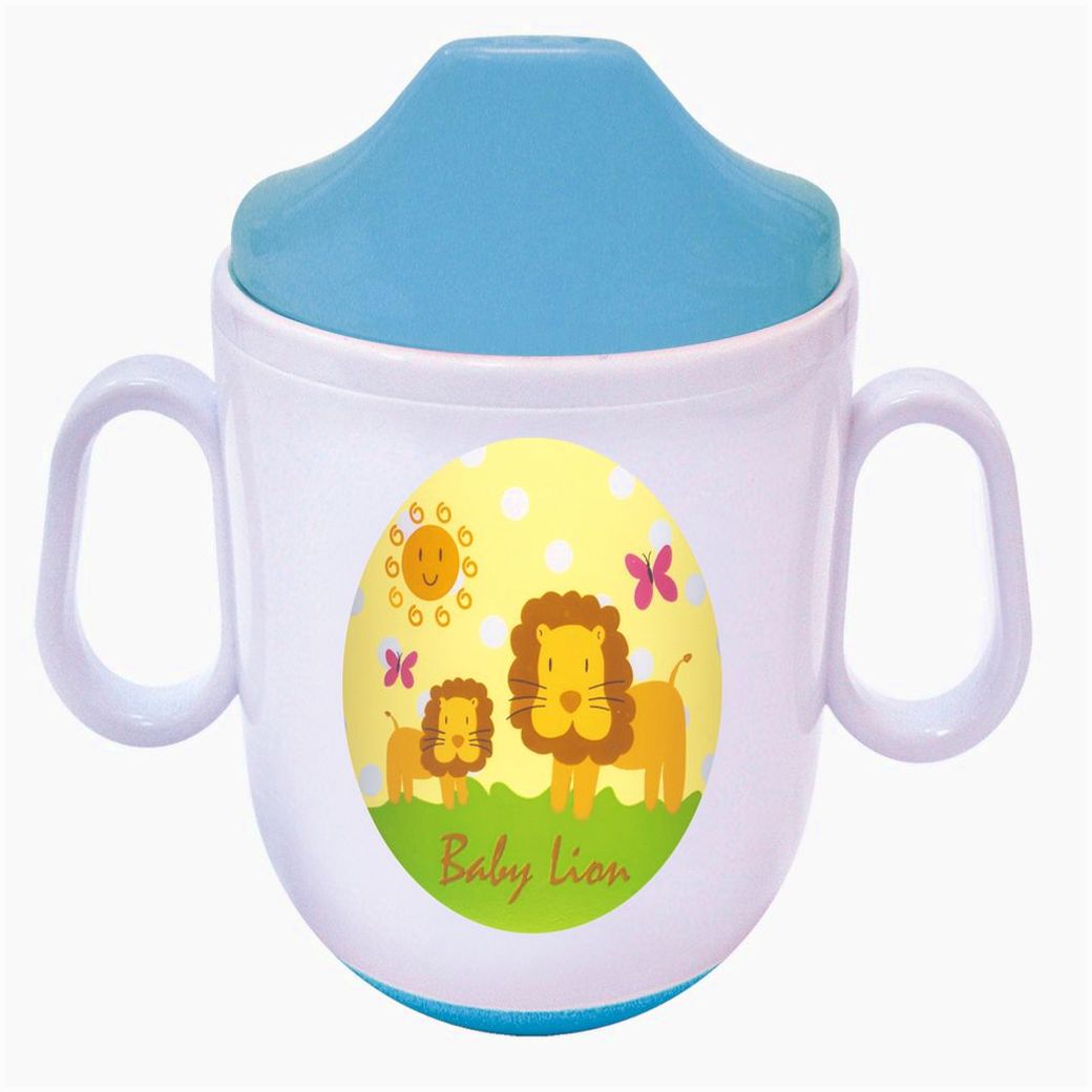 Поильник со шкалой измерения с ручками (непрозрачный пластик) артикул анонс 1957С