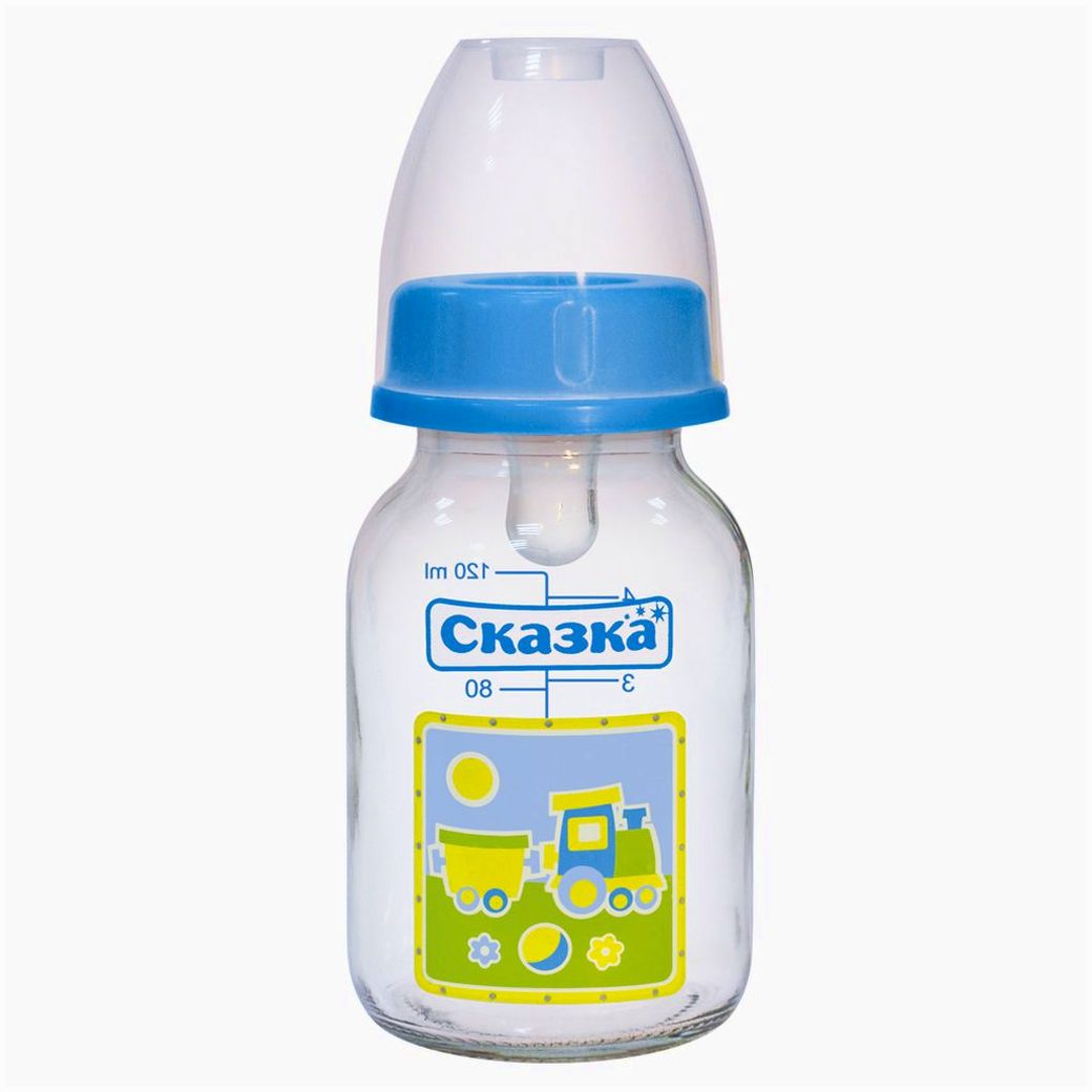 № 1118С Бутылочка классическая (стекло, силиконовая соска)