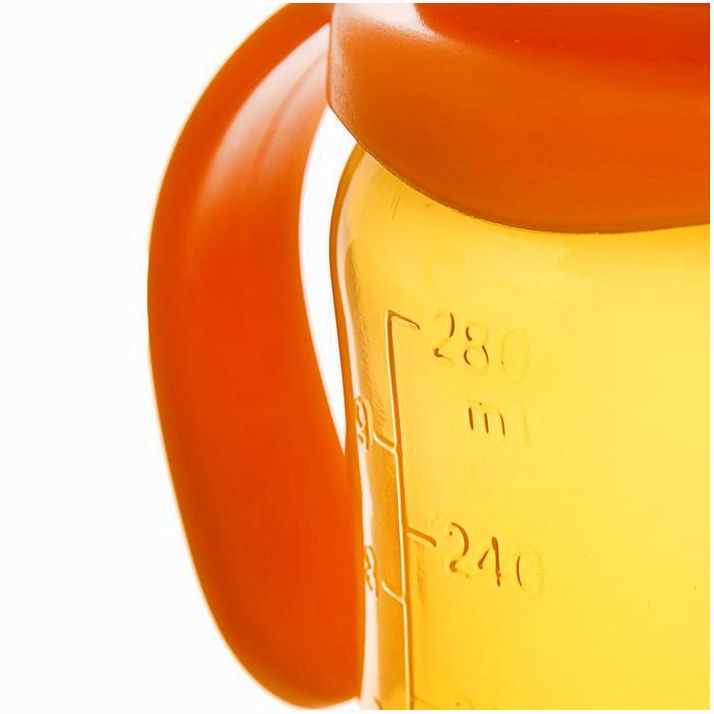 Картинка Бутылочка для кормления цветная с ручками, 280 мл, от 0 мес., цвет золотой (№2825260) от магазина Мир детей Товары для Новорожденных