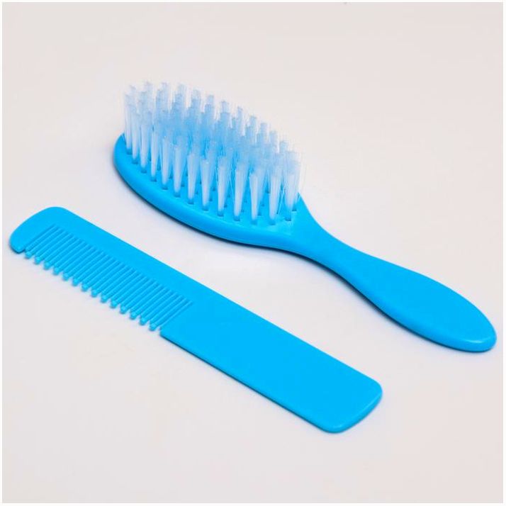 Расчёска детская + массажная щётка для волос, от 0 мес., цвета МИКС артикул анонс 2315247