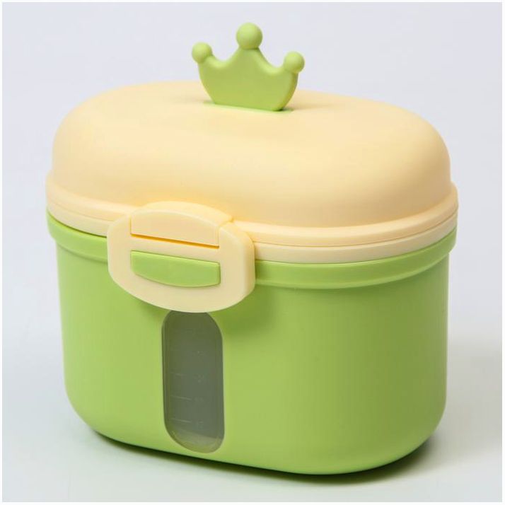 Контейнер для хранения детского питания «Корона», 240 гр., цвет зеленый артикул анонс 6936527