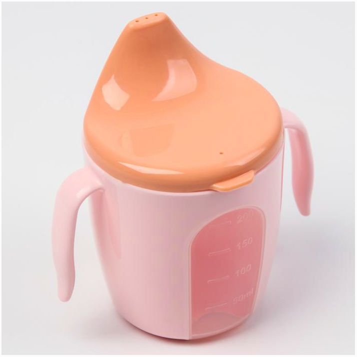 Картинка Поильник детский с твёрдым носиком Protect Me, 200 мл, цвет розовый (№7386897) от магазина Мир детей Товары для Новорожденных