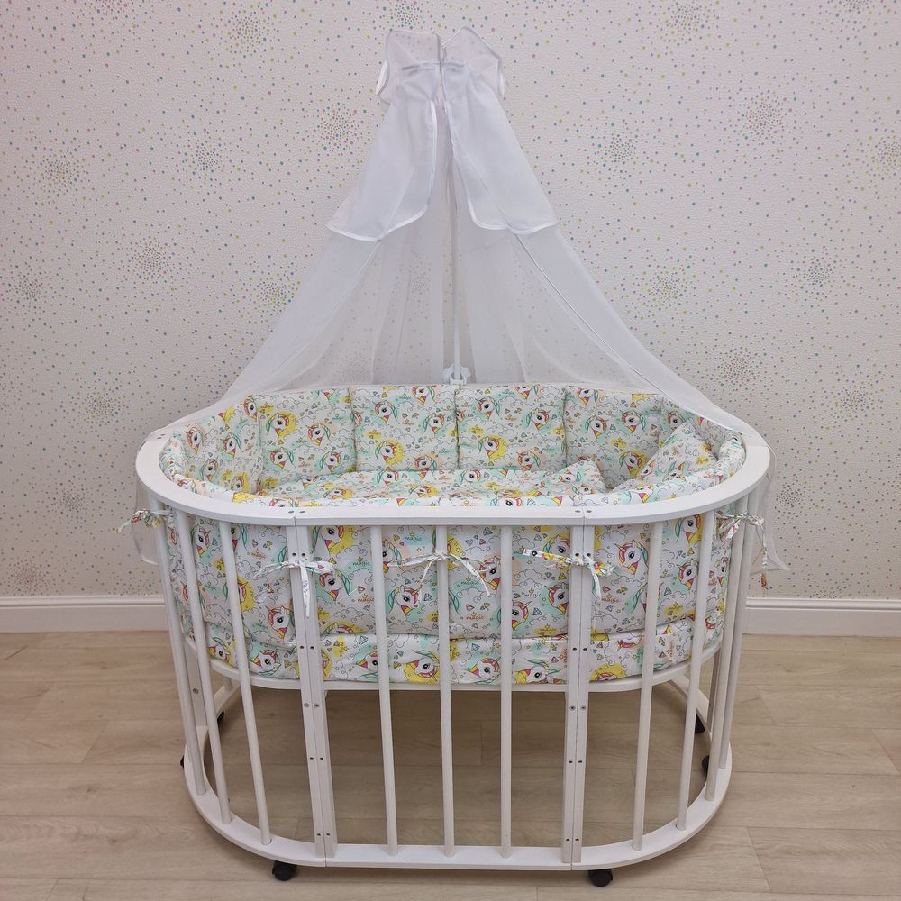 № 1149-О-1 КПБ 20 пр (балдахин + борт + пододеяльник + 2 одеяла + наволочка + подушка + 2 простыни (бязь) 12кв