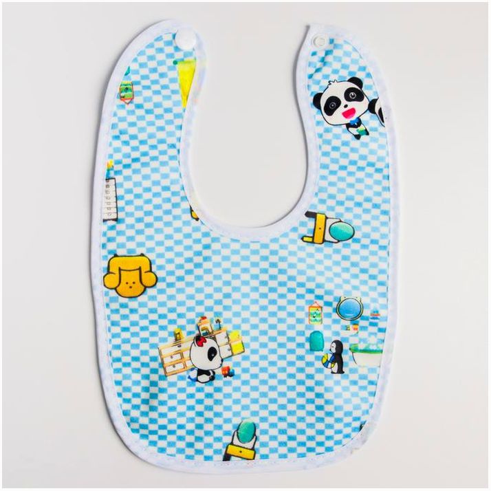 № 4770812 Нагрудник/слюнявчик для кормления на кнопке, МИКС