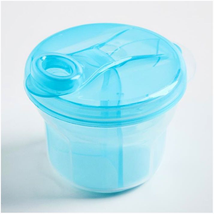 Контейнер для хранения детского питания, 3 секции по 75 мл., 9,5х8,5 см., 225 мл., цвет МИКС артикул анонс 1610025