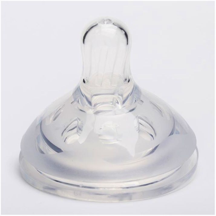 Соска силиконовая, широкое горло, +3 мес., средний поток артикул анонс 6929807