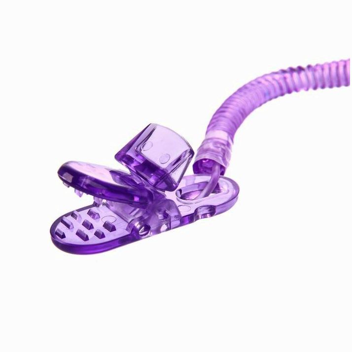 № 3489182 Держатель для соски - пустышки на пружинке-цепочке, цвет МИКС для девочки