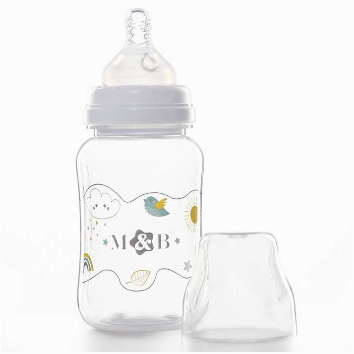 Картинка Бутылочка для кормления, широкое горло, от 0 мес., 270 мл. (№7701970) от магазина Мир детей Товары для Новорожденных