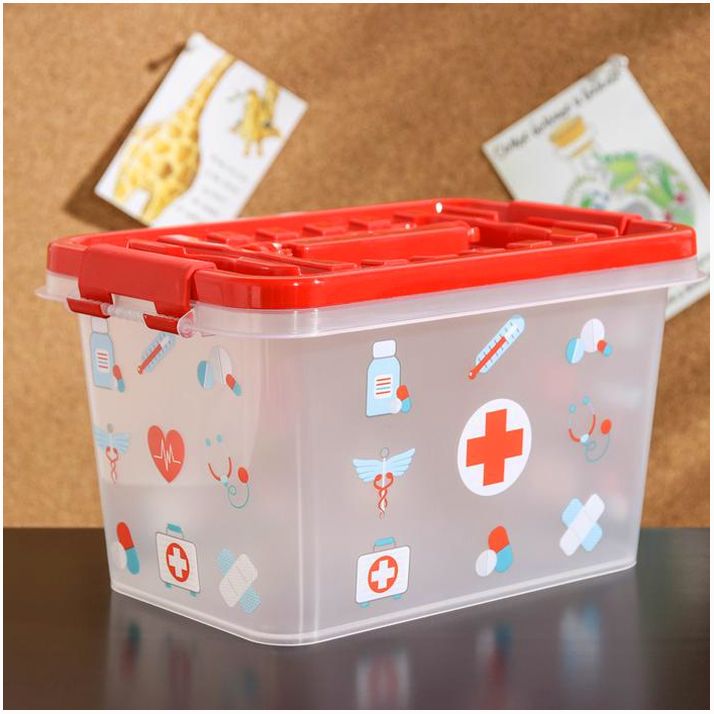 № 979210 Аптечка «Доктор+», 4 л, прямоугольная, рисунок МИКС