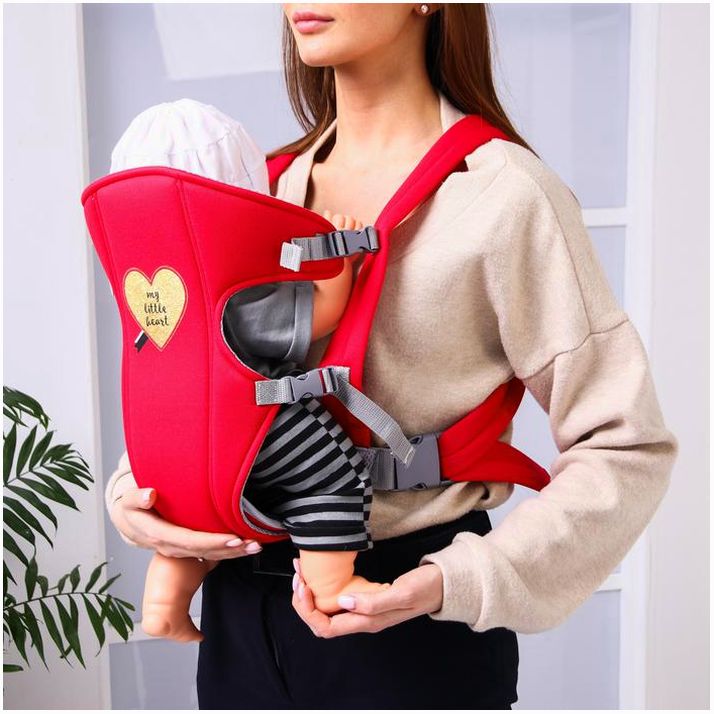 Рюкзак-кенгуру для малыша «Моё сердечко», от 3 до 10 кг артикул анонс 4741948