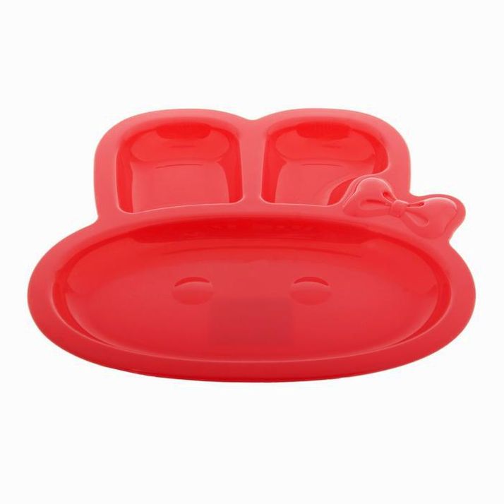 № 1386021 Тарелка детская «Зайка», с разделителями, от 5 мес., цвета МИКС