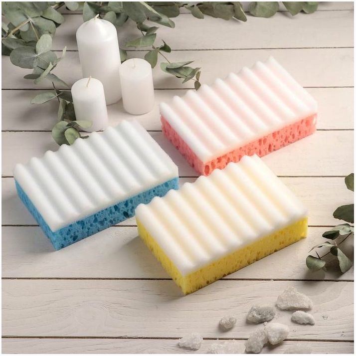 Картинка Губка для тела массажная «Совершенство», 16,5?10,5?5 см, цвет МИКС (№672727) от магазина Мир детей Товары для Новорожденных