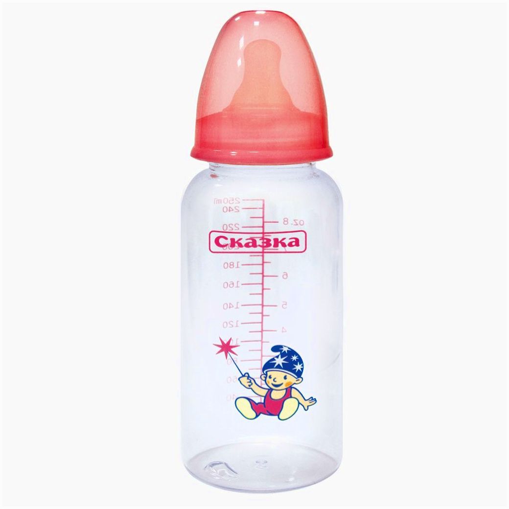 № 1104С Бутылочка классическая (пластик, силиконовая соска)