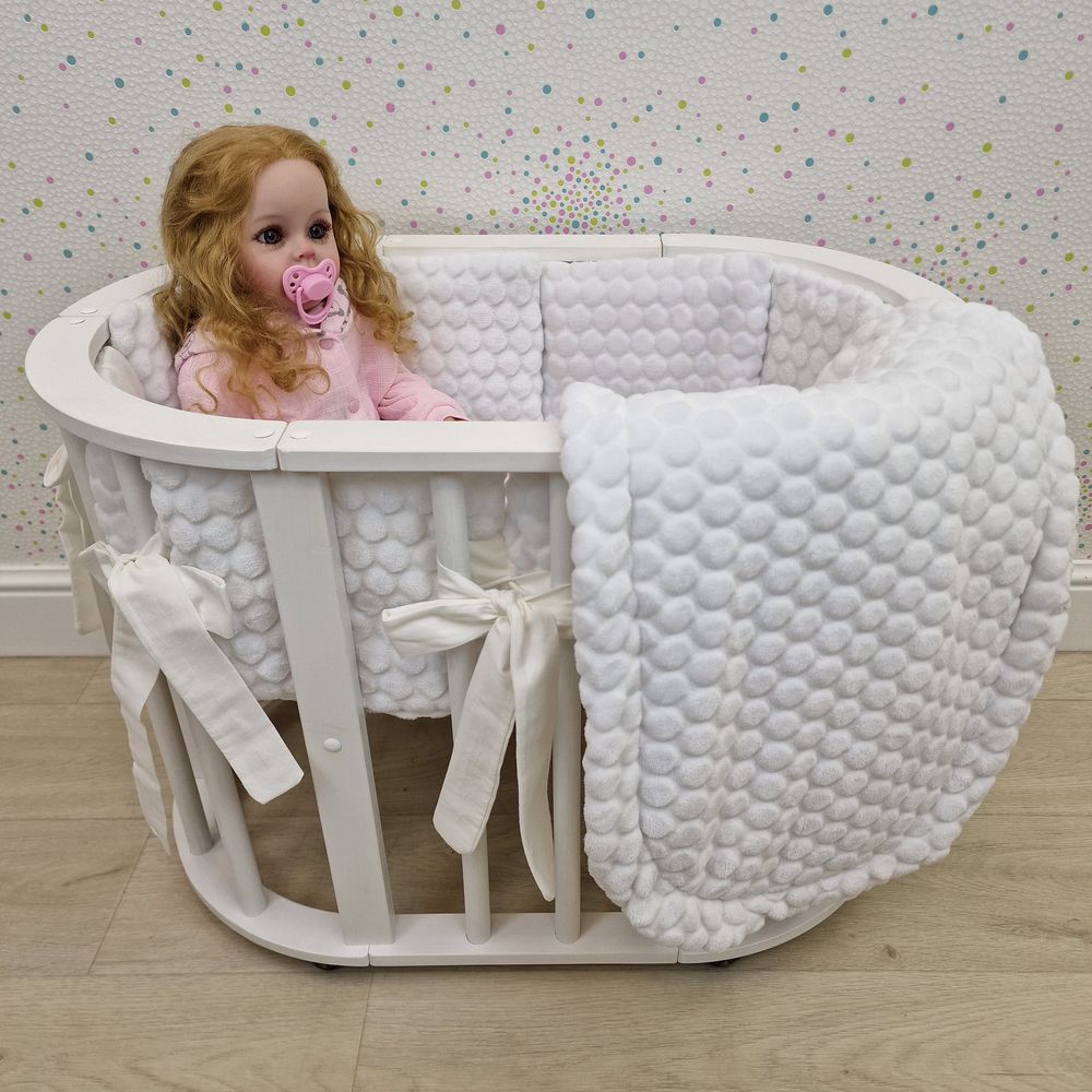 Пеленка для новорожденного с кружевами (бязь) артикул анонс КуклКПБ4_23