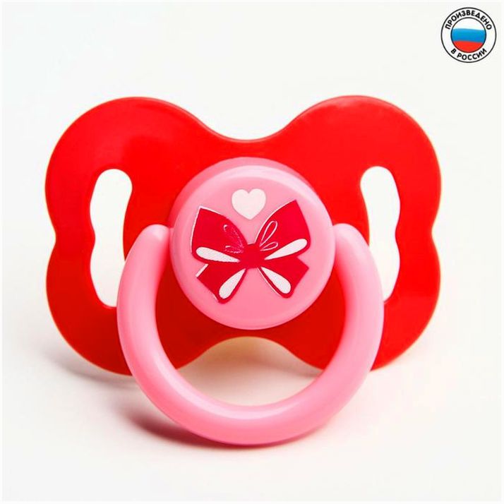 Соска - пустышка классическая, латекс, +0мес., «Доченька» артикул анонс 2866374