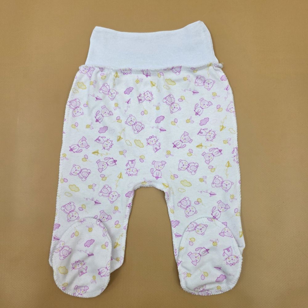 Ползунки на широкой резинке №2 (интерлок, швы наружу) артикул анонс 1639-56МД