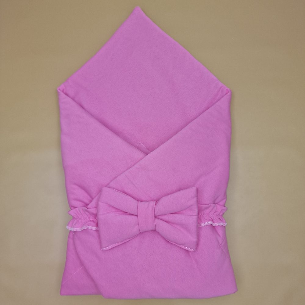 Картинка Конверт комплект на выписку 2 пр: одеяло+бант (футер) (№1893ф-0-2_м) цвета в ассортименте от магазина Мир детей Товары для Новорожденных