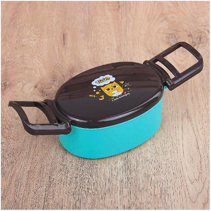 Картинка Ланч-бокс пластиковый овальный «Сова», 420 мл, цвет МИКС (№2563825) от магазина Мир детей Товары для Новорожденных