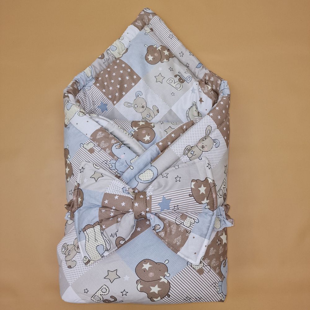 Комплект на выписку 2 пр: одеяло+бант-подушка (бязь) артикул анонс 1872б-0-2_м_05